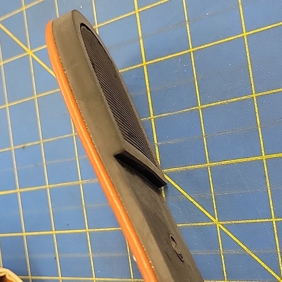 Polka Dot Bow Sandals Size 9 (41) Cream Bow w Black Polka Dot Flat - Picture 6 of 7